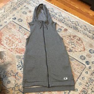 Nike long tunic Terry Zip Up vest M